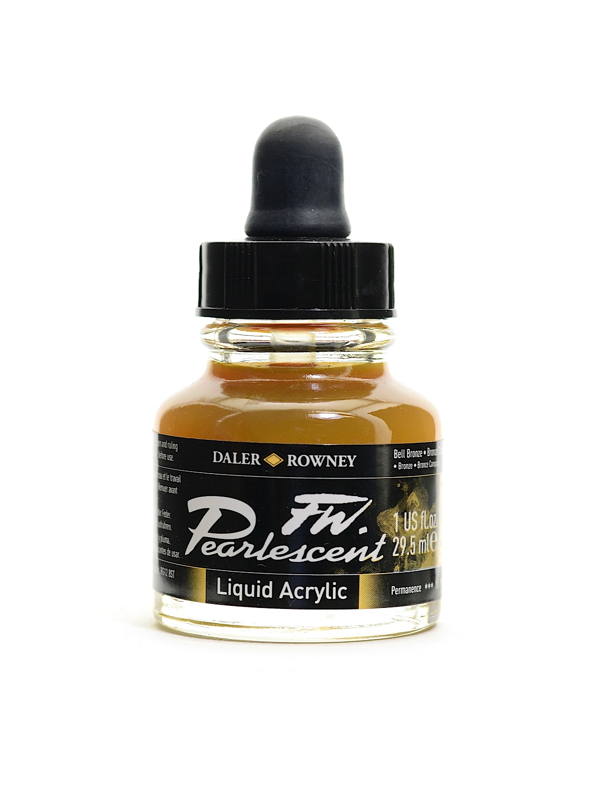FW Pearlescent and Shimmering Liquid Acrylic bell bronze 1 oz.