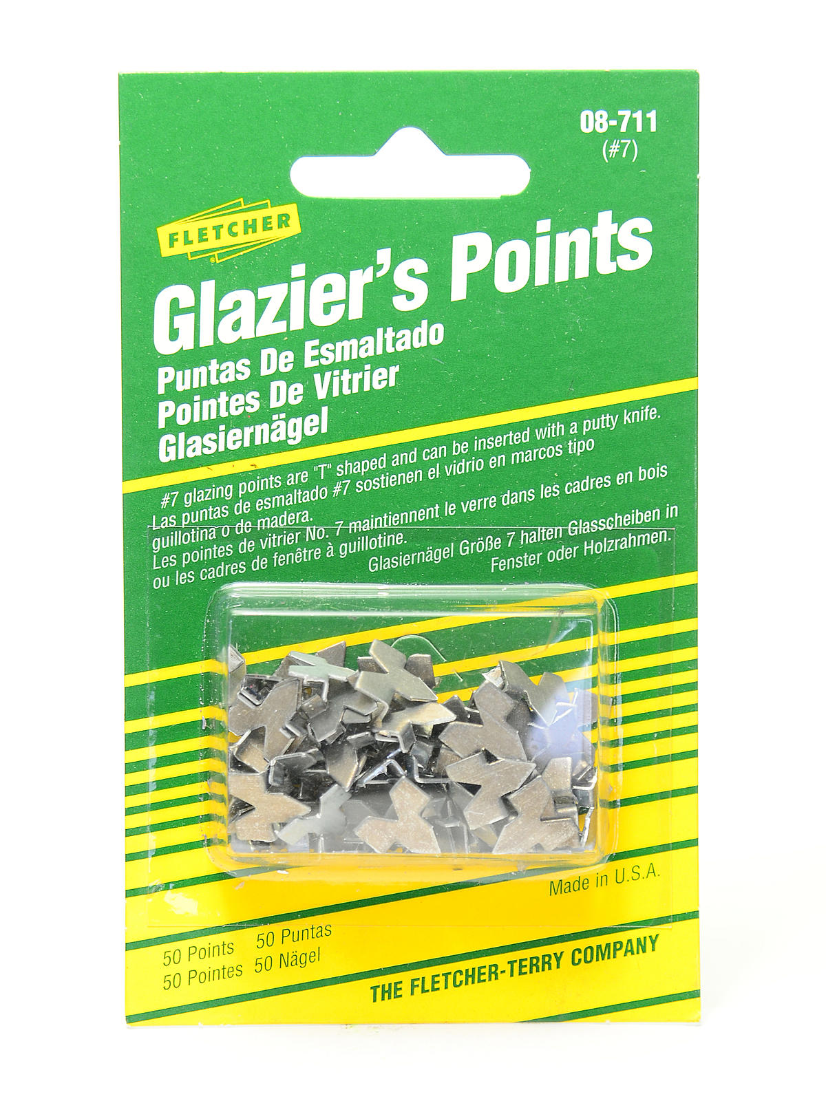 Push Mate And  Glazier's Points Glazier's Points Pack Of 50