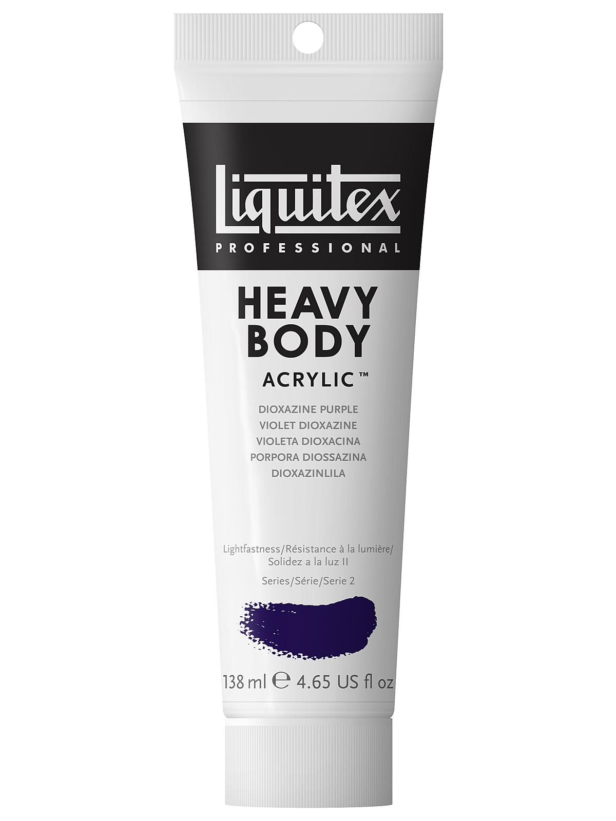 Heavy Body Professional Artist Acrylic Colors dioxazine purple 4.65 oz.