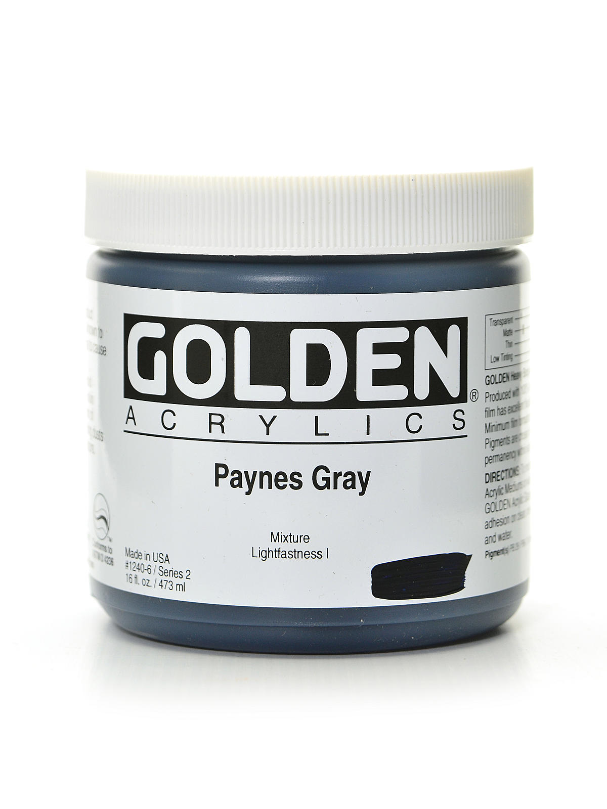 Heavy Body Acrylics payne's gray 16 oz.
