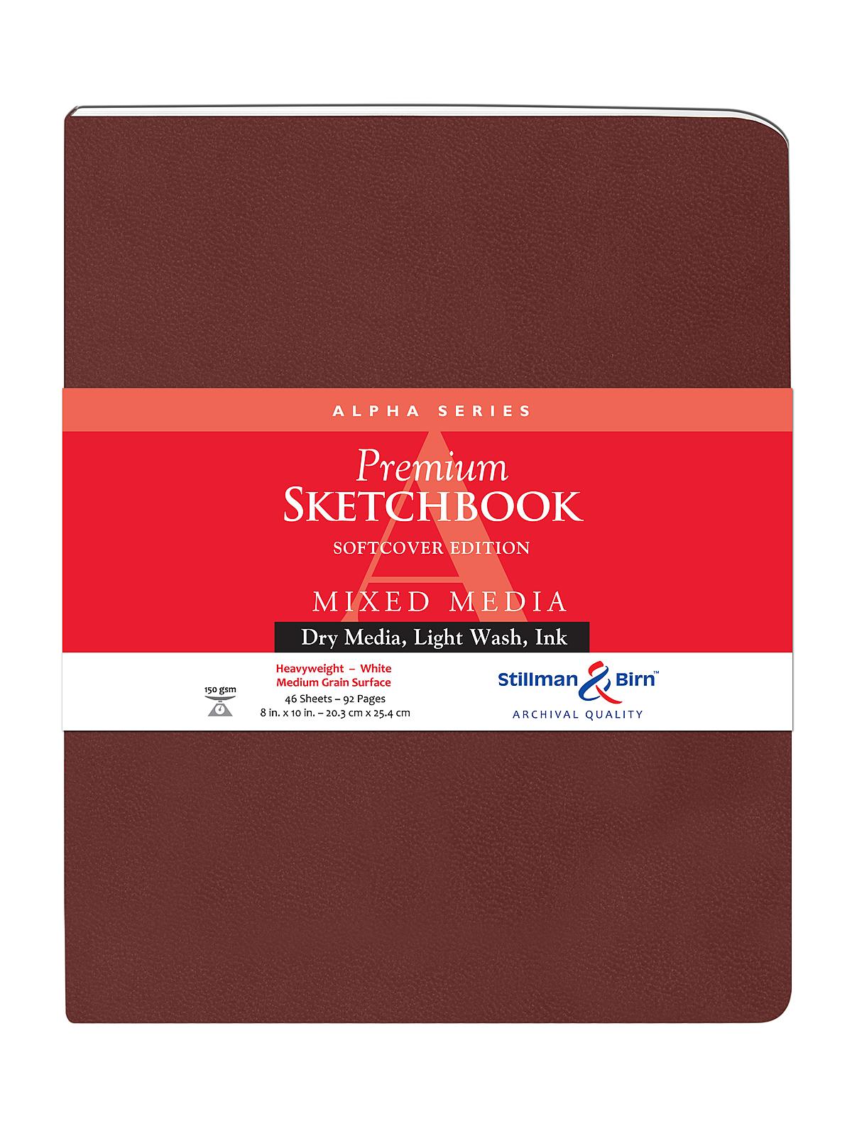 Alpha Series Softcover Sketchbooks 8 In. X 10 In. Portrait 96 Pages