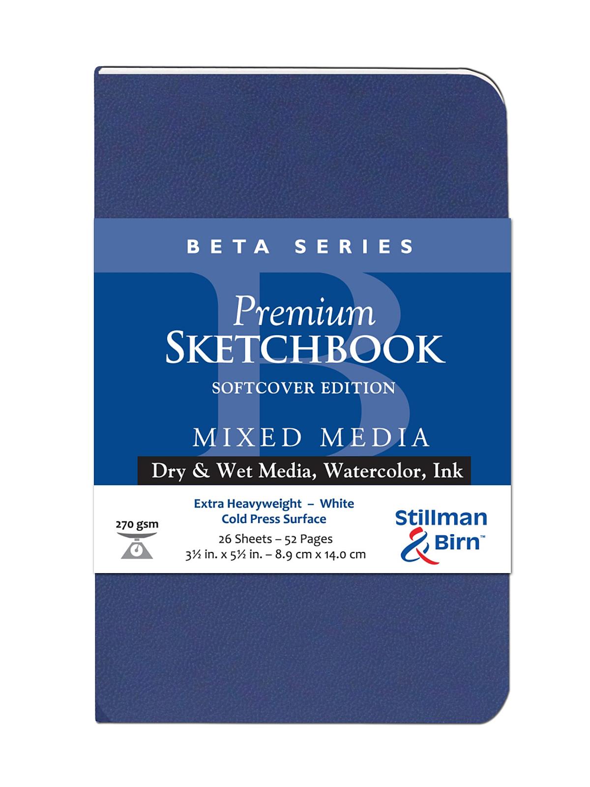 Beta Series Softcover Sketchbook 3.5 In. X 5.5 In. Portrait 56 Pages