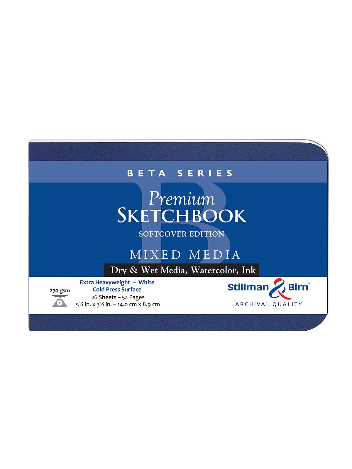 Beta Series Softcover Sketchbook 5.5 in. x 3.5 in. landscape 56 pages