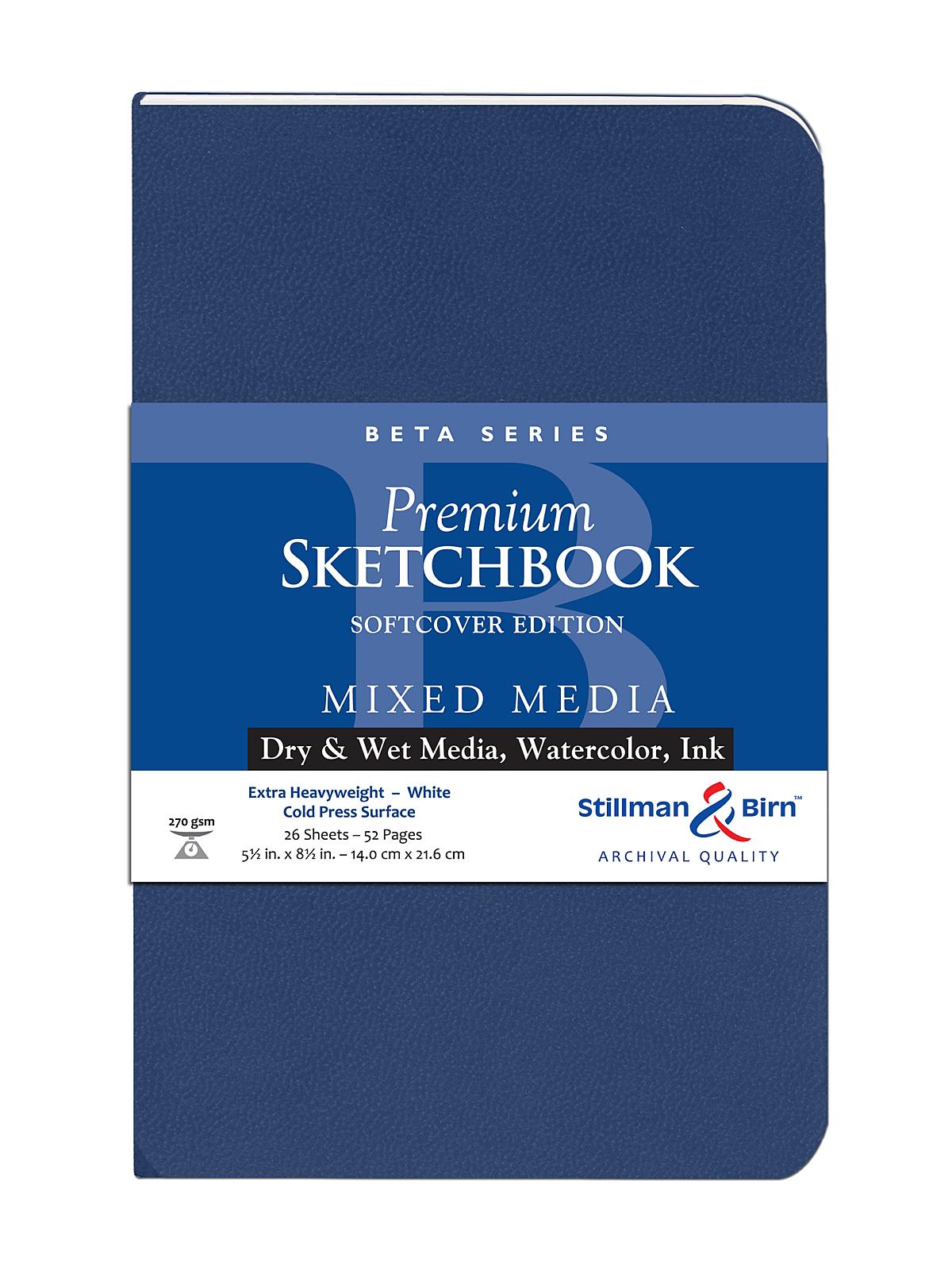 Beta Series Softcover Sketchbook 5.5 in. x 8.5 in. portrait 56 pages
