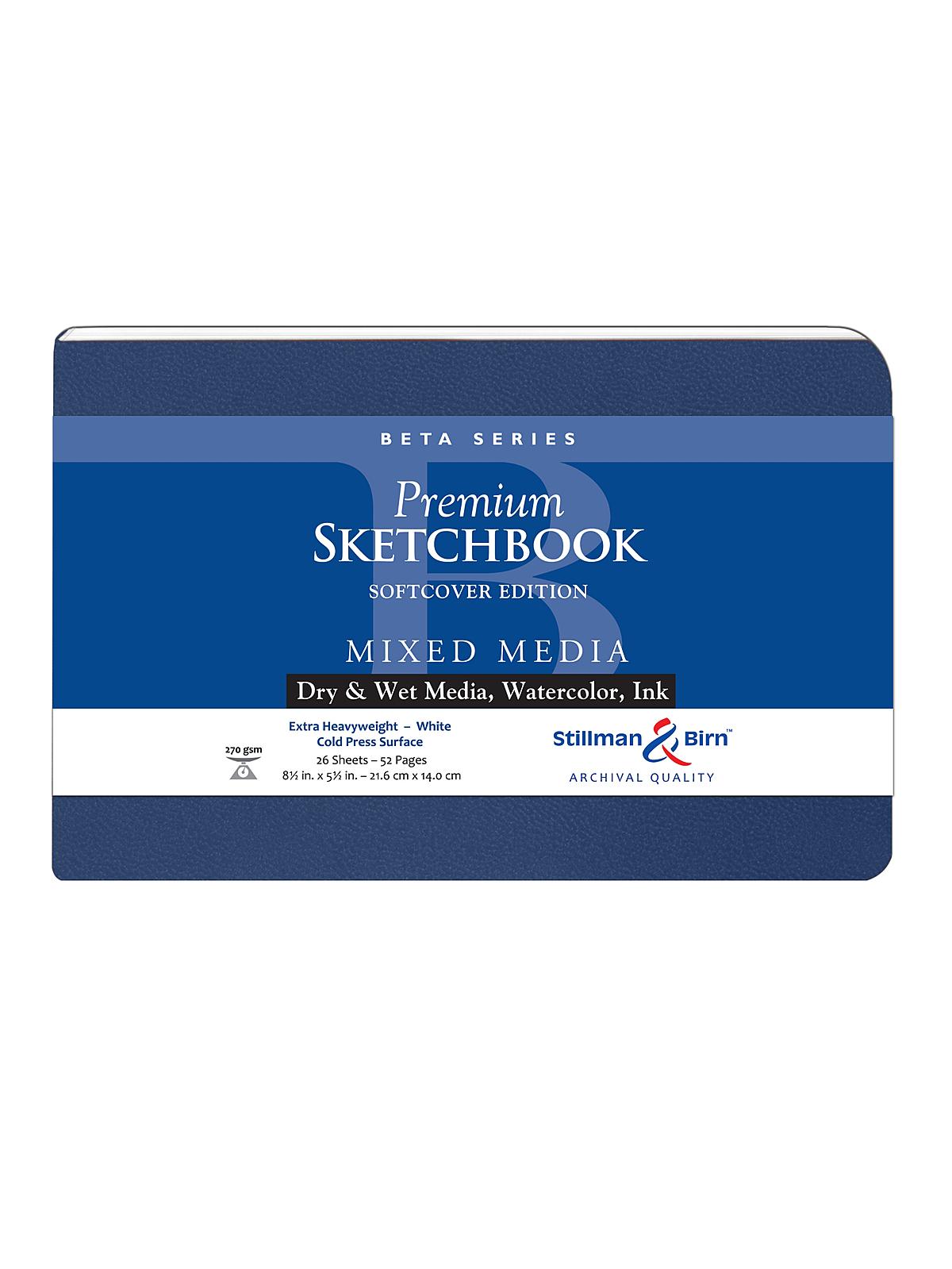 Beta Series Softcover Sketchbook 8.5 In. X 5.5 In. Landscape 56 Pages