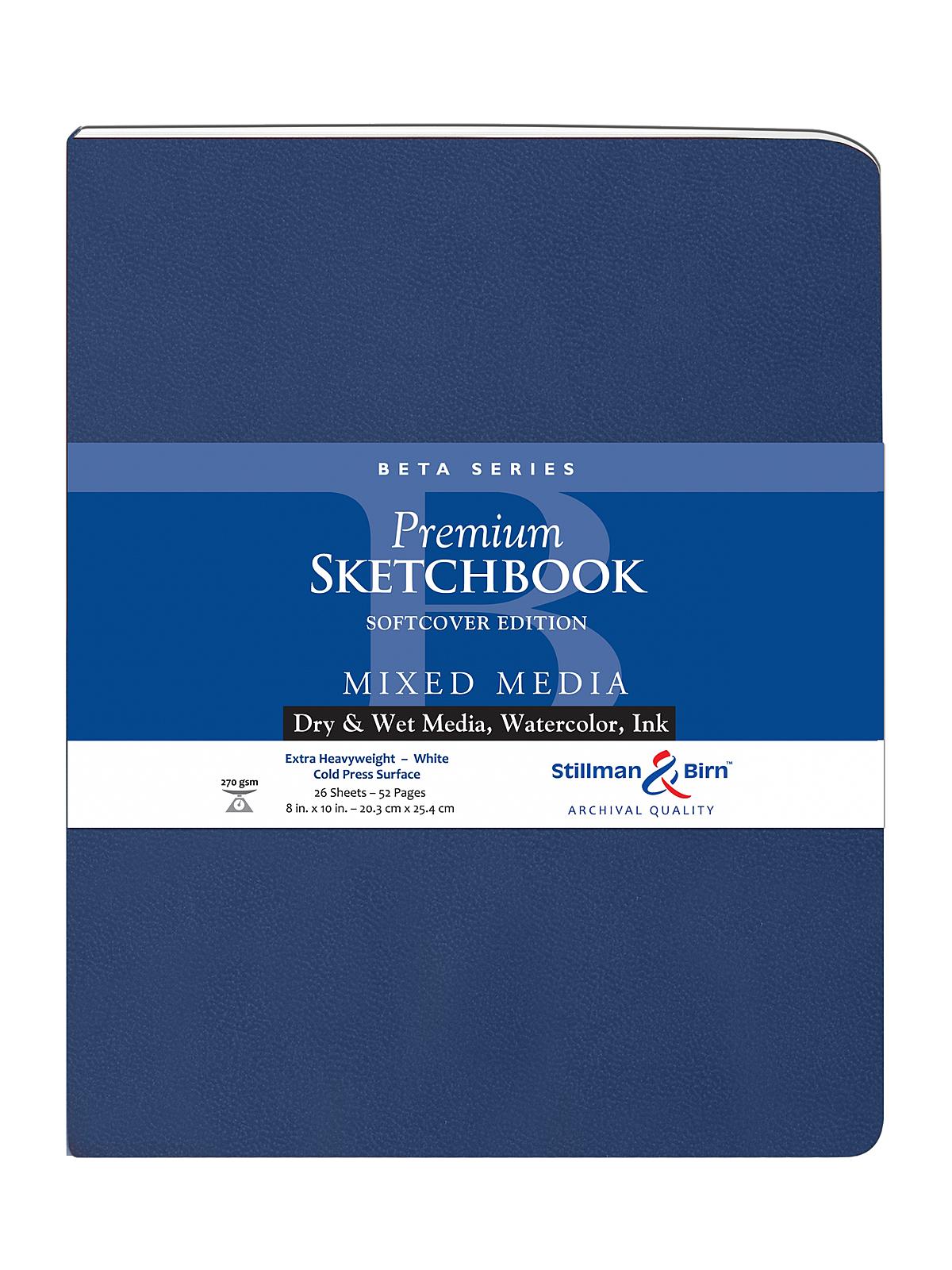 Beta Series Softcover Sketchbook 8 In. X 10 In. Portrait 56 Pages