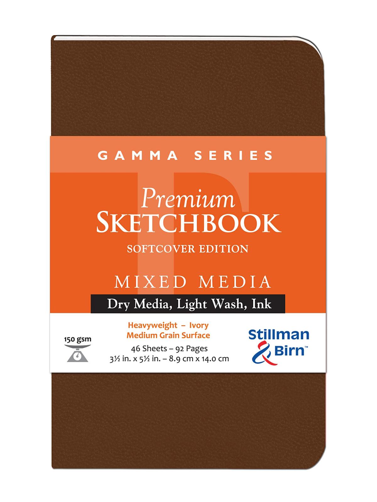 Gamma Series Softcover Sketchbooks 3.5 in. x 5.5 in. portrait 96 pages