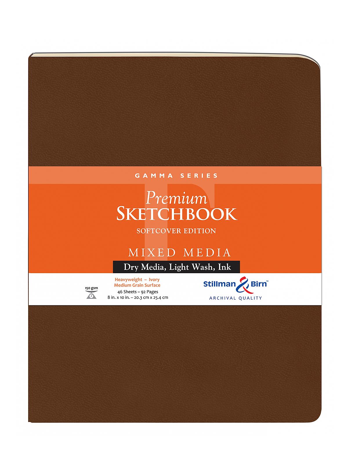 Gamma Series Softcover Sketchbooks 8 in. x 10 in. portrait 96 pages