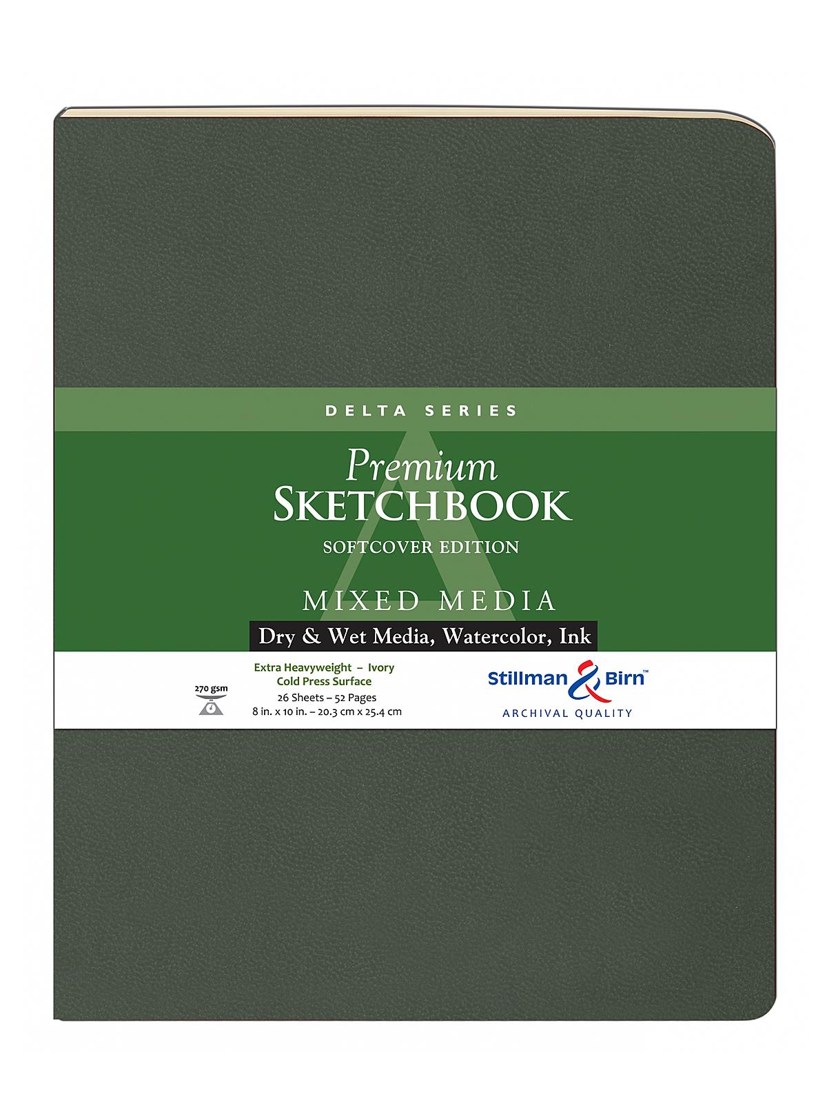 Delta Series Softcover Sketchbooks 8 In. X 10 In. Portrait 56 Pages