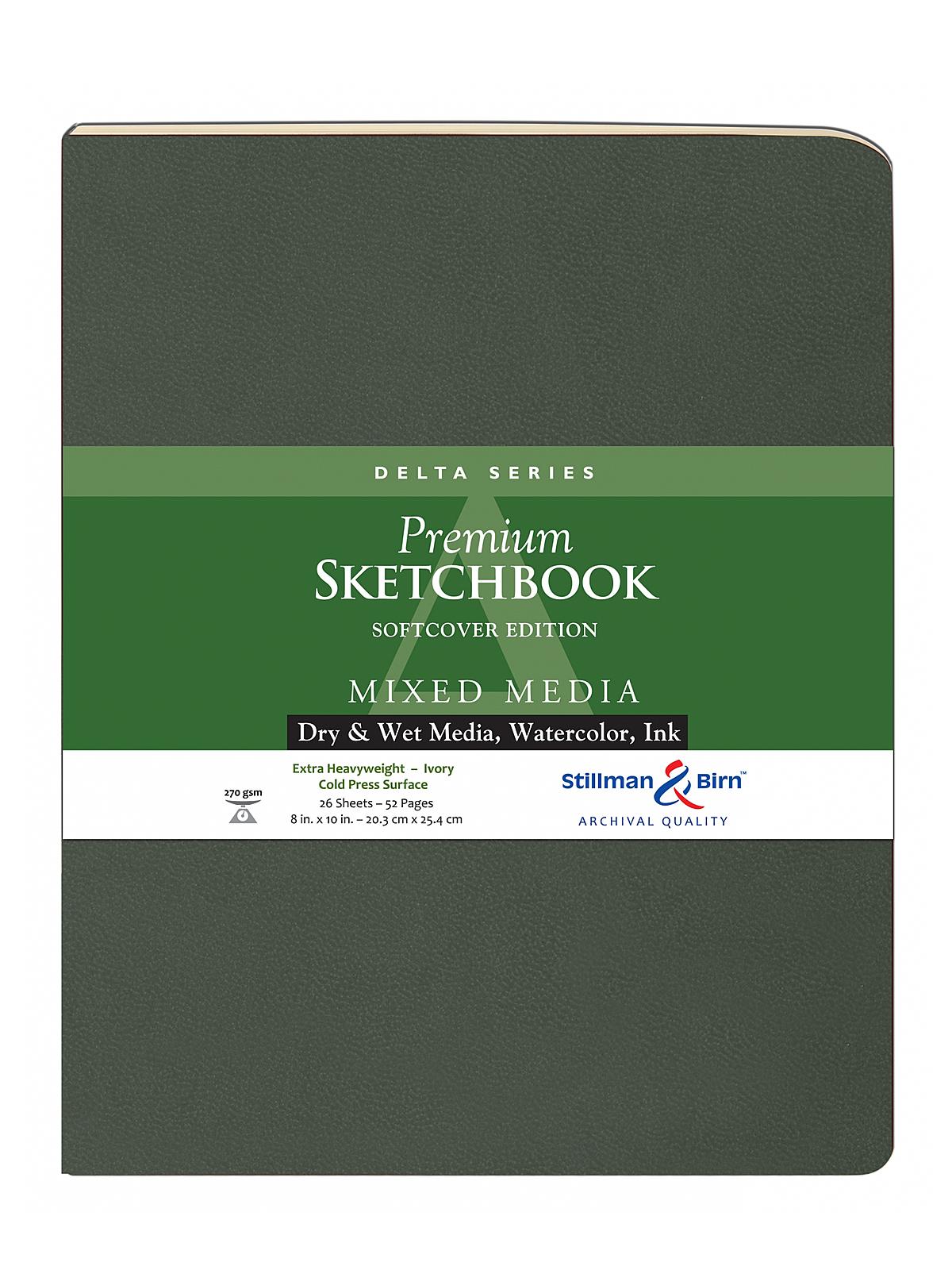 Delta Series Softcover Sketchbooks 8 in. x 10 in. portrait 56 pages