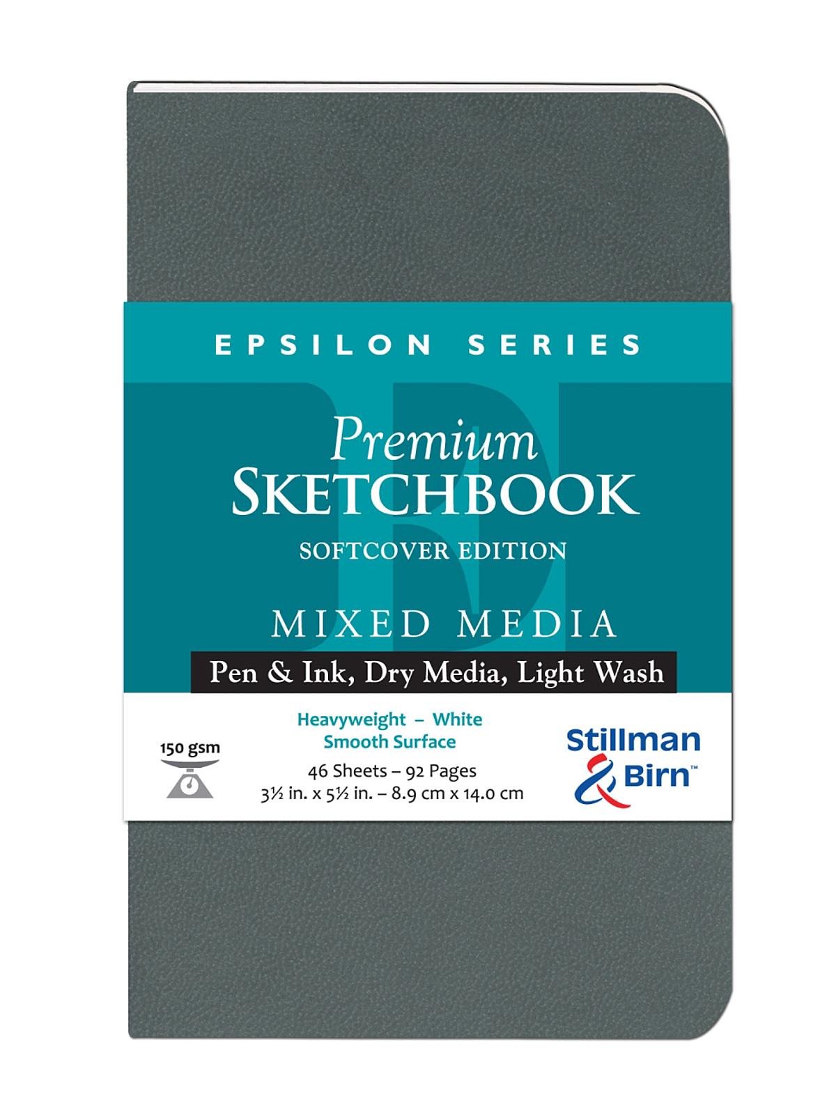 Epsilon Series Softcover Sketchbooks 3.5 In. X 5.5 In. Portrait 96 Pages