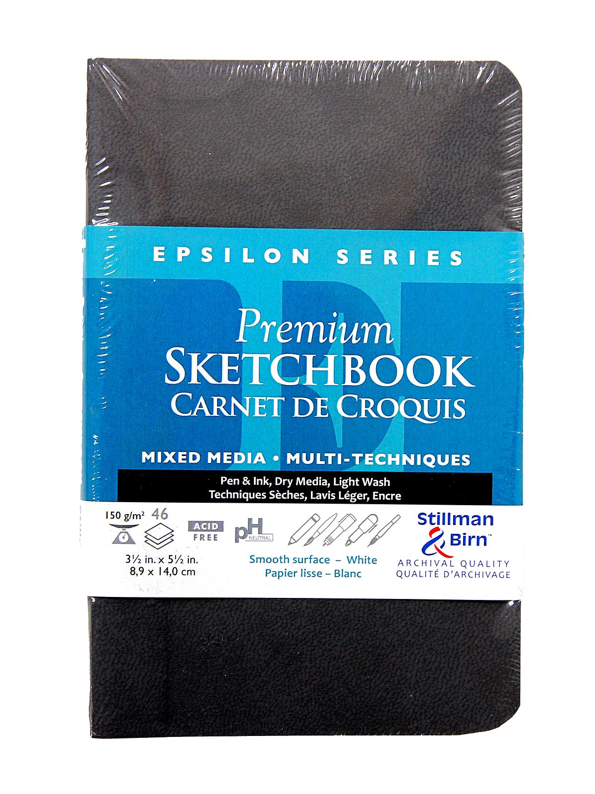 Epsilon Series Softcover Sketchbooks 3.5 In. X 5.5 In. Portrait 96 Pages