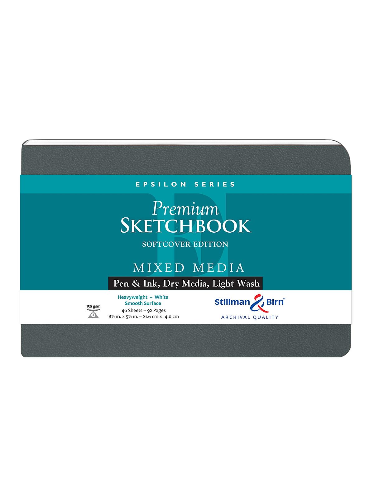Epsilon Series Softcover Sketchbooks 8.5 In. X 5.5 In. Landscape 96 Pages
