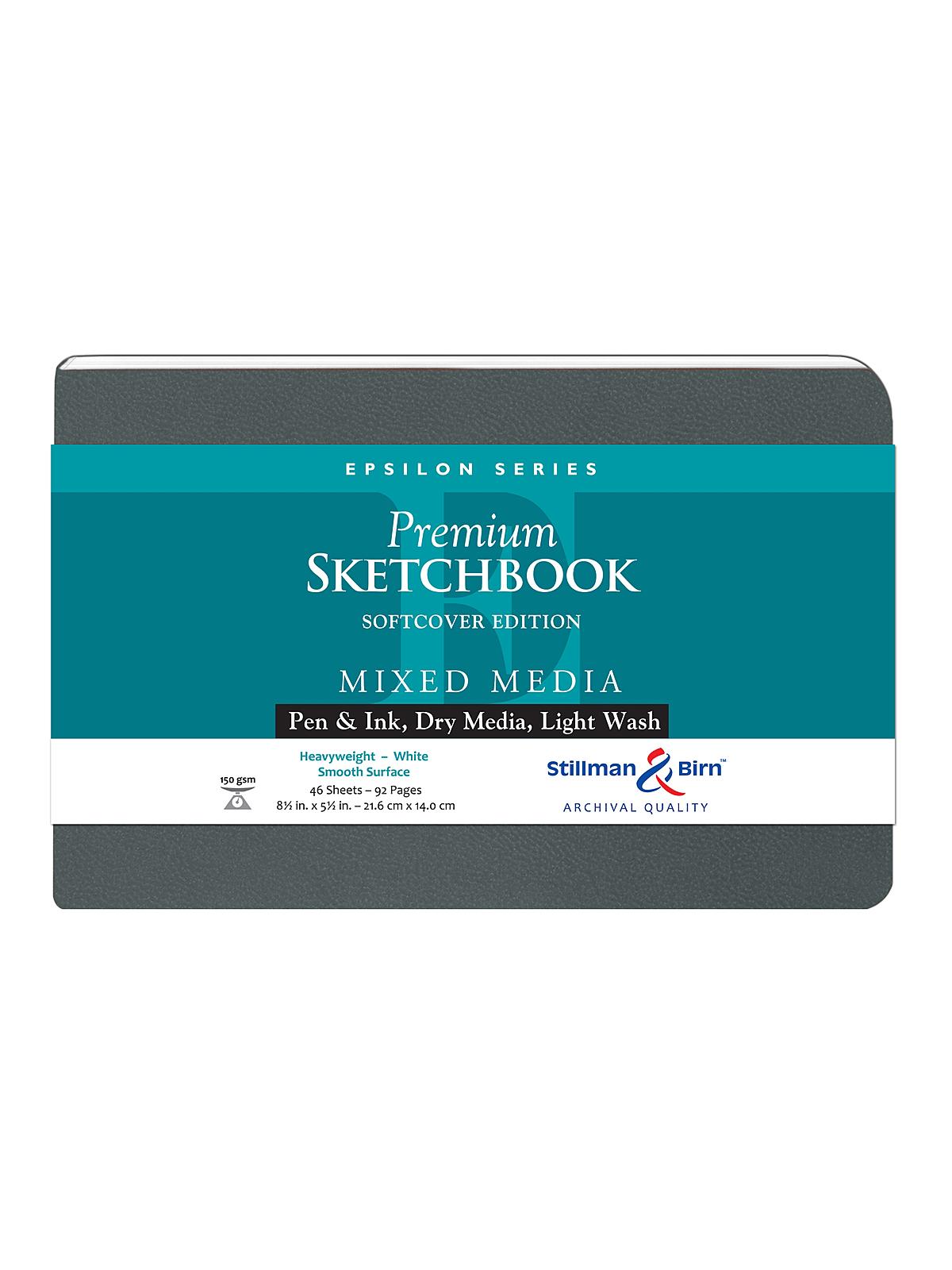 Epsilon Series Softcover Sketchbooks 8.5 in. x 5.5 in. landscape 96 pages