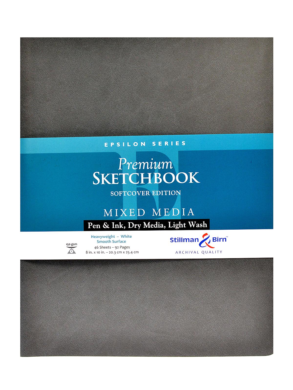 Epsilon Series Softcover Sketchbooks 8 in. x 10 in. portrait 96 pages