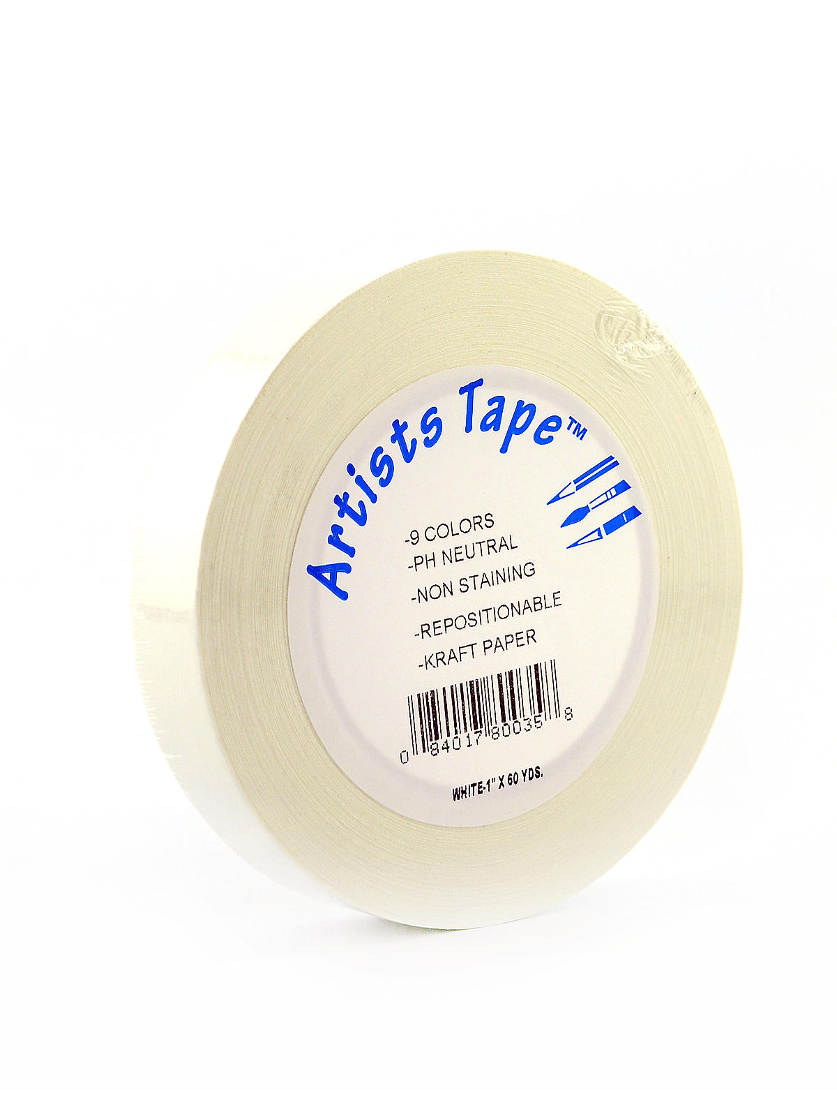 White Artist's Tape 1 In. X 60 Yd.