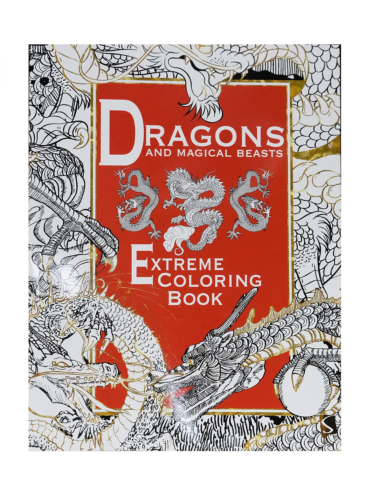 Extreme Coloring Books Dragons and Magical Beasts