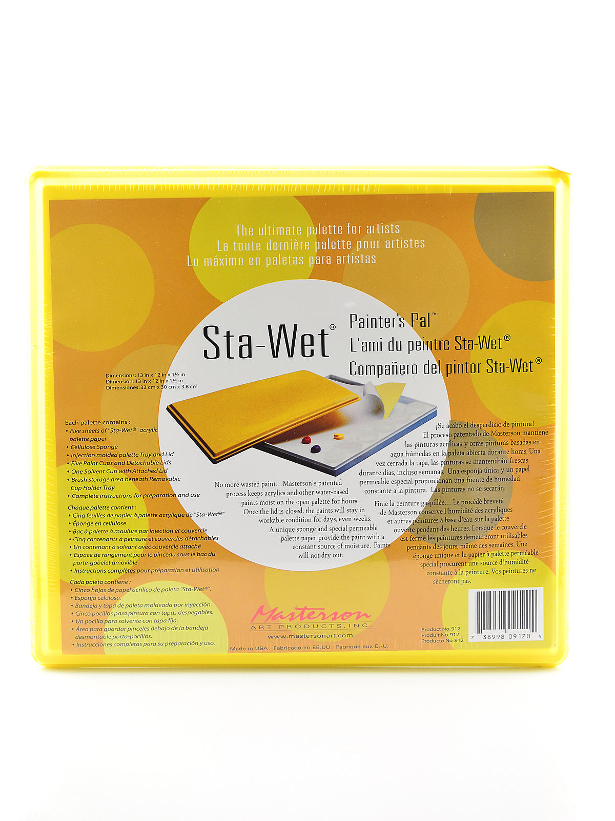 Sta-Wet Painters Pal Palette no. 912 Sta-Wet Painters Pal