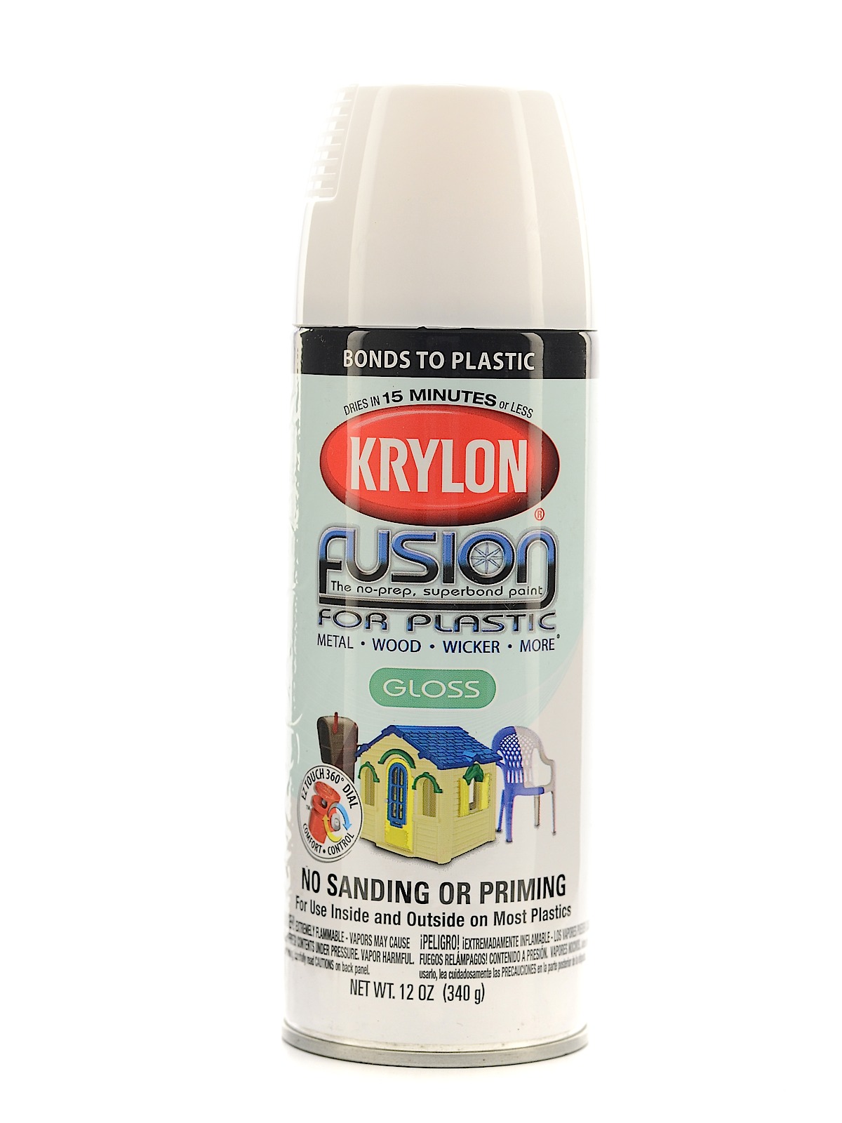 Fusion Spray Paint For Plastic White Gloss