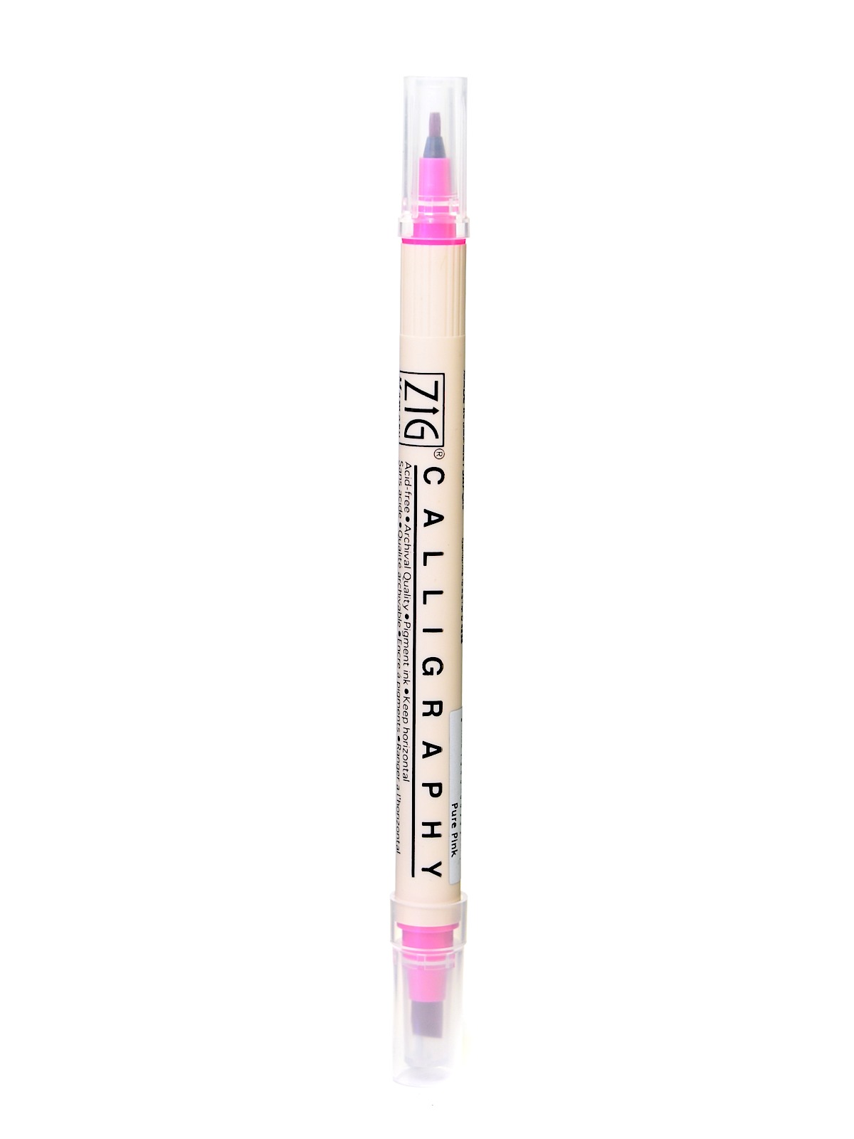 Memory System Twin Tip Calligraphy Pen Pure Pink