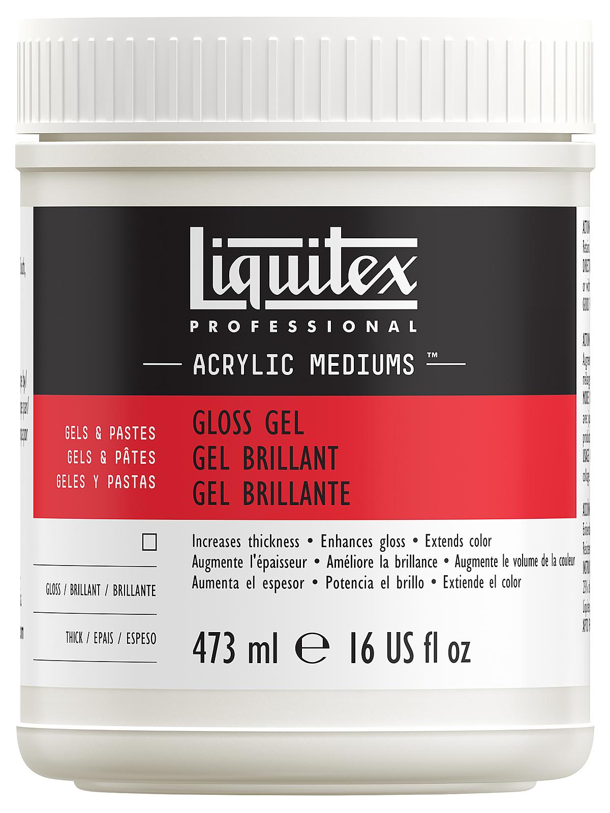 Acrylic Gloss Gel Medium 16 oz.