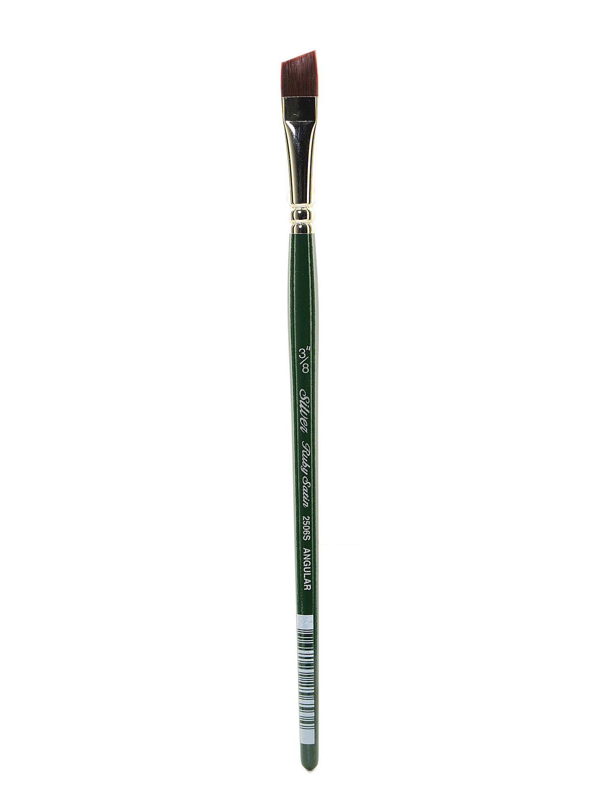 Ruby Satin Series Synthetic Brushes Short Handle 3 8 in. angular 2506S