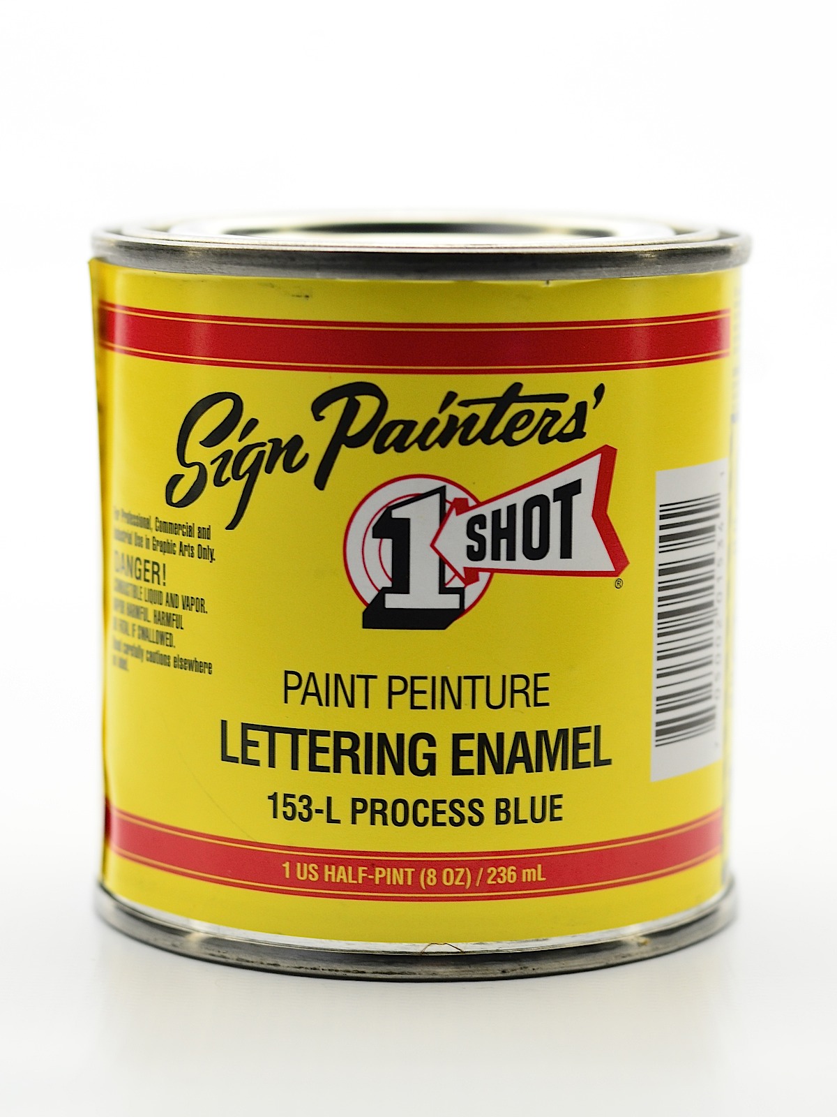 Lettering Enamel Process Blue Half Pint 153l