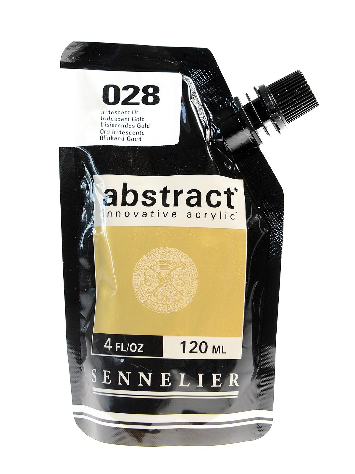 Abstract Acrylics iridescent gold 120 ml