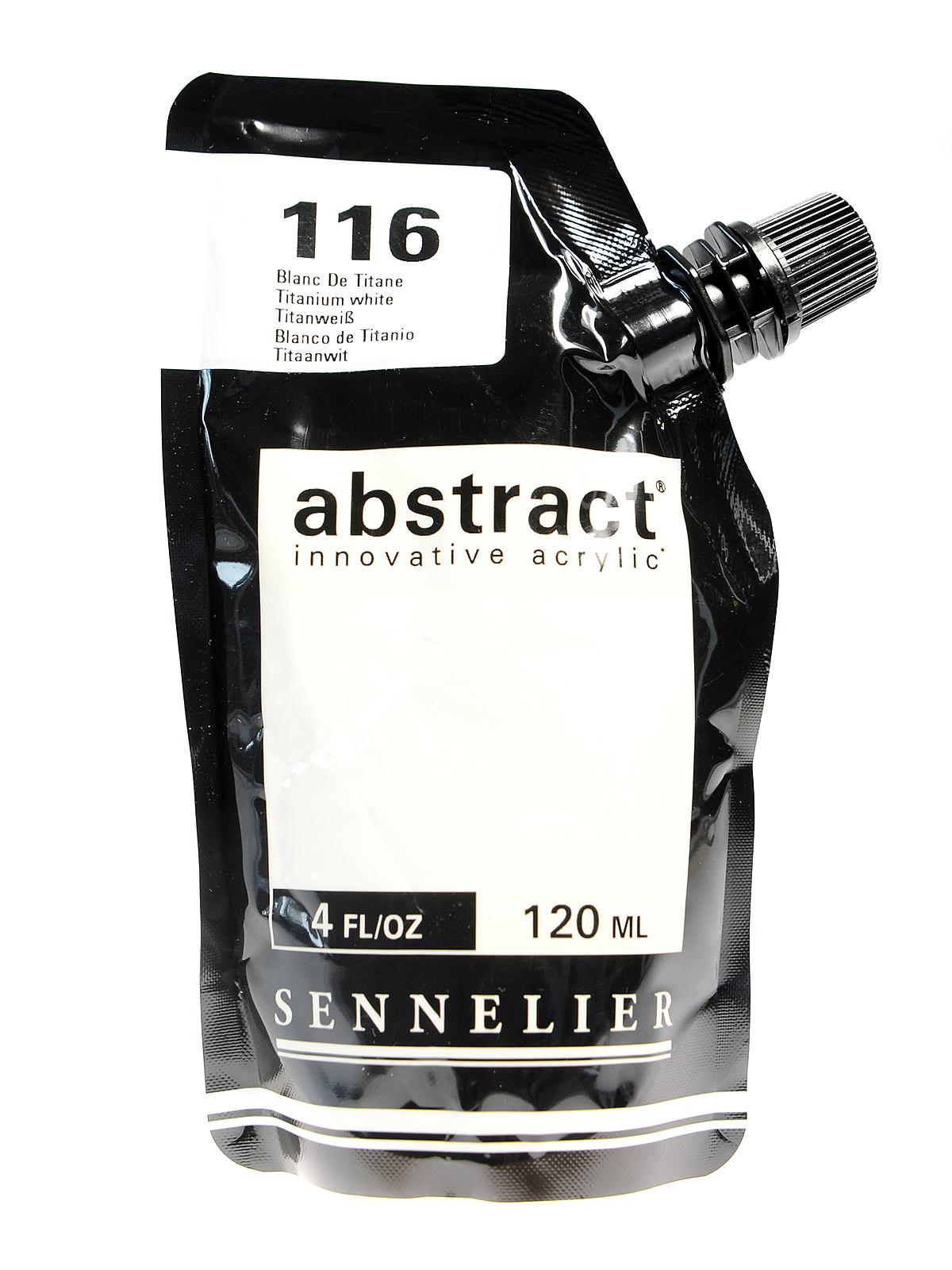 Abstract Acrylics titanium white 120 ml