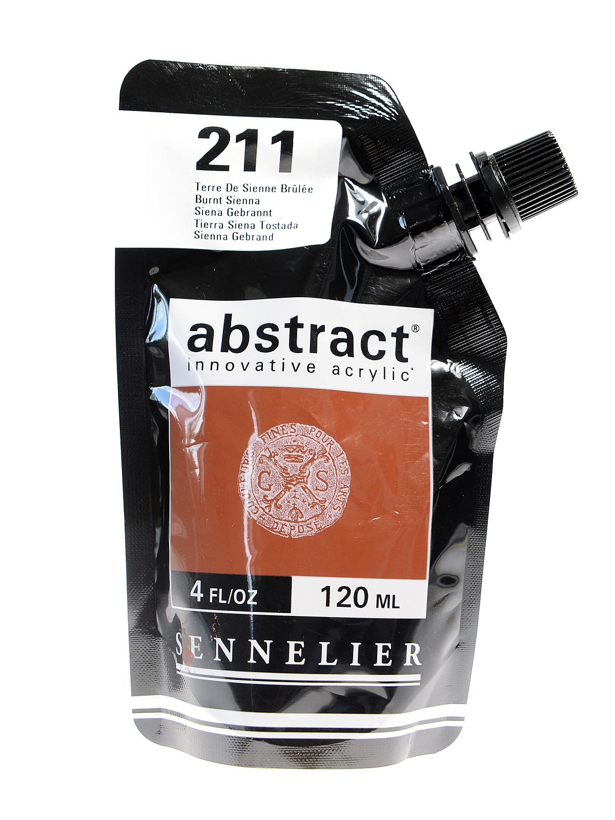 Abstract Acrylics Burnt Sienna 120 Ml