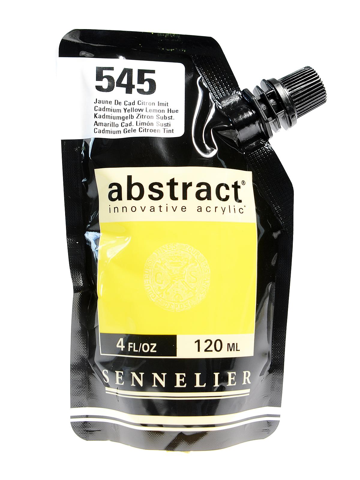 Abstract Acrylics Cadmium Yellow Lemon Hue 120 Ml