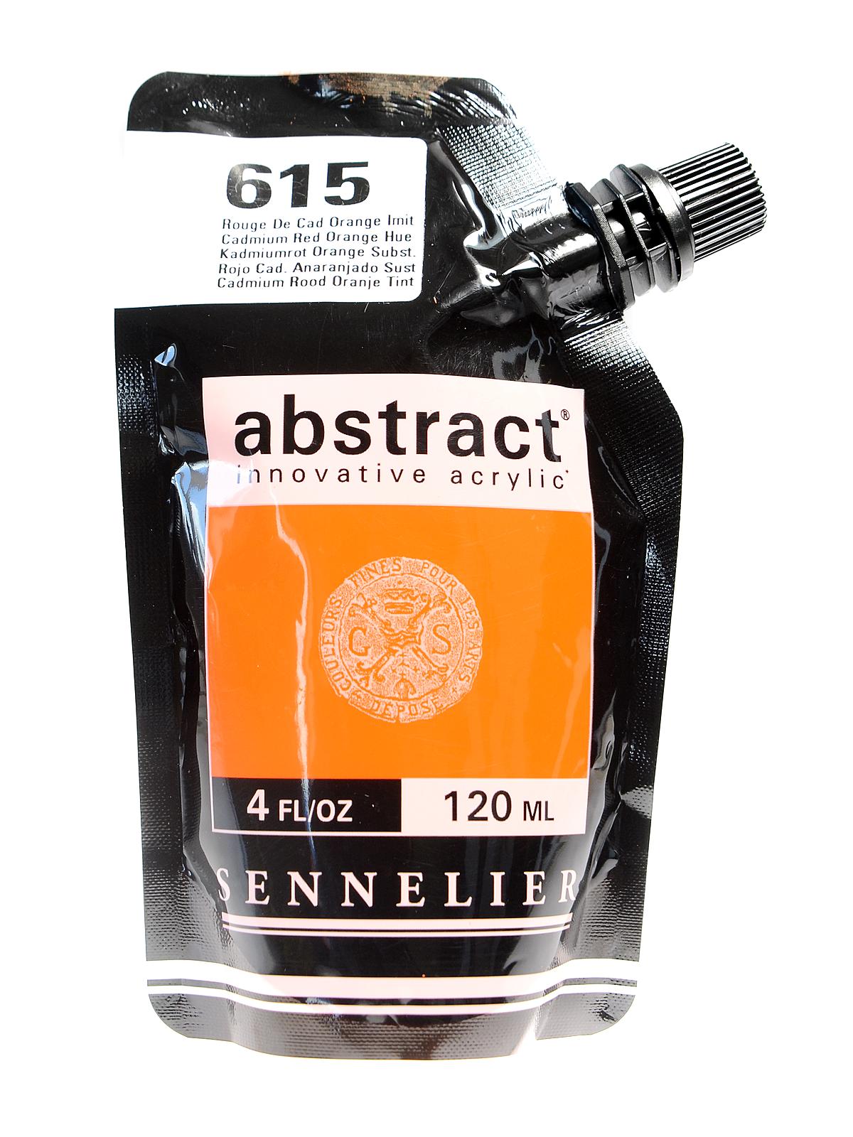 Abstract Acrylics Cadmium Red Orange Hue 120 Ml