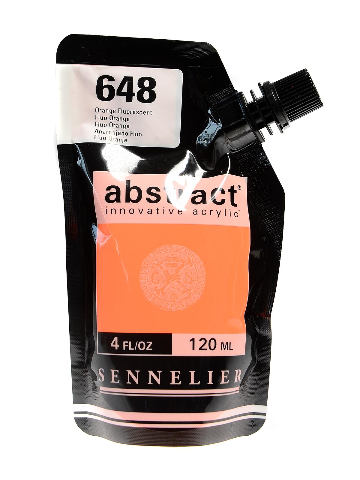 Abstract Acrylics fluo orange 120 ml