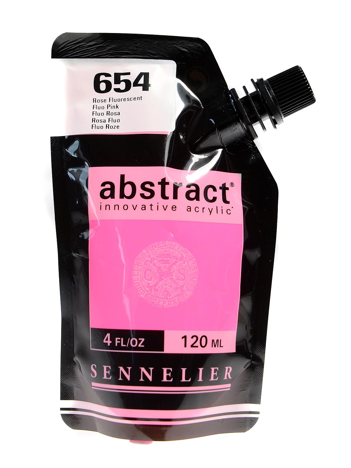 Abstract Acrylics fluo pink 120 ml