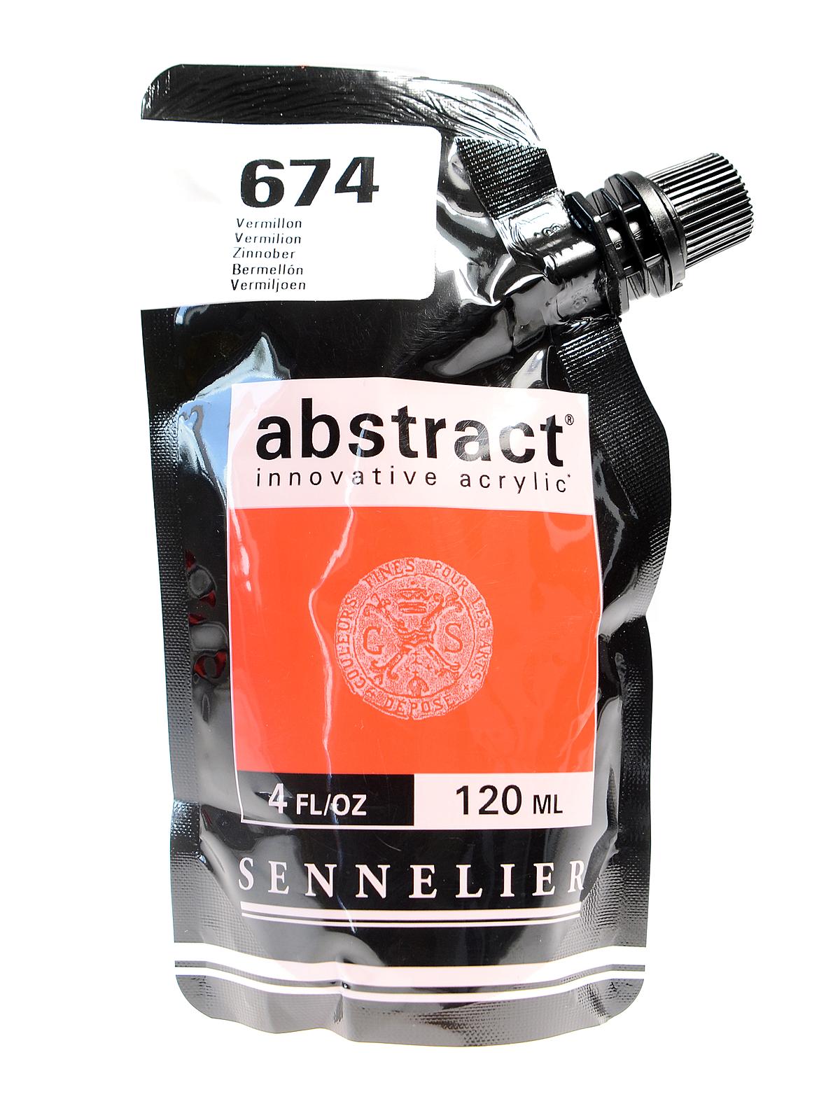 Abstract Acrylics vermilion 120 ml