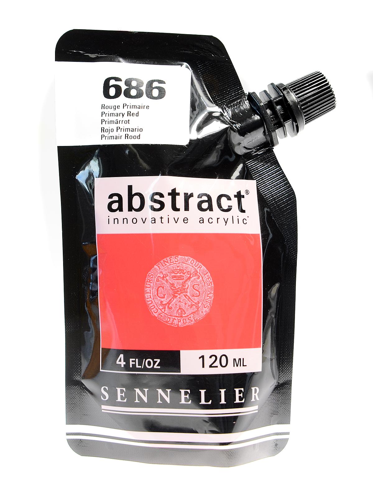 Abstract Acrylics primary red 120 ml