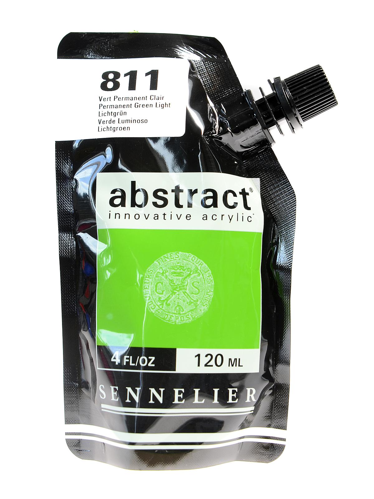 Abstract Acrylics permanent green light 120 ml