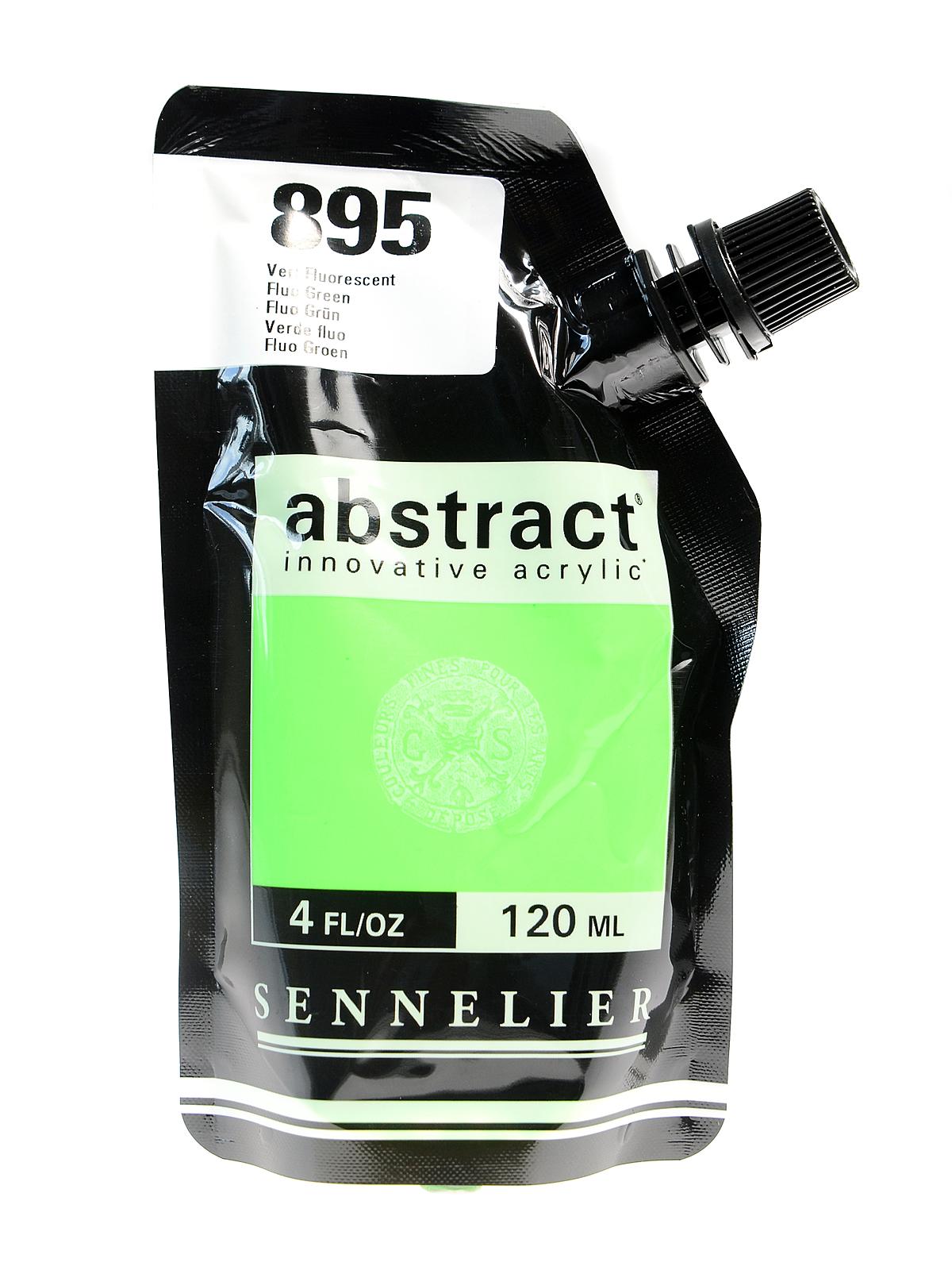 Abstract Acrylics fluo green 120 ml
