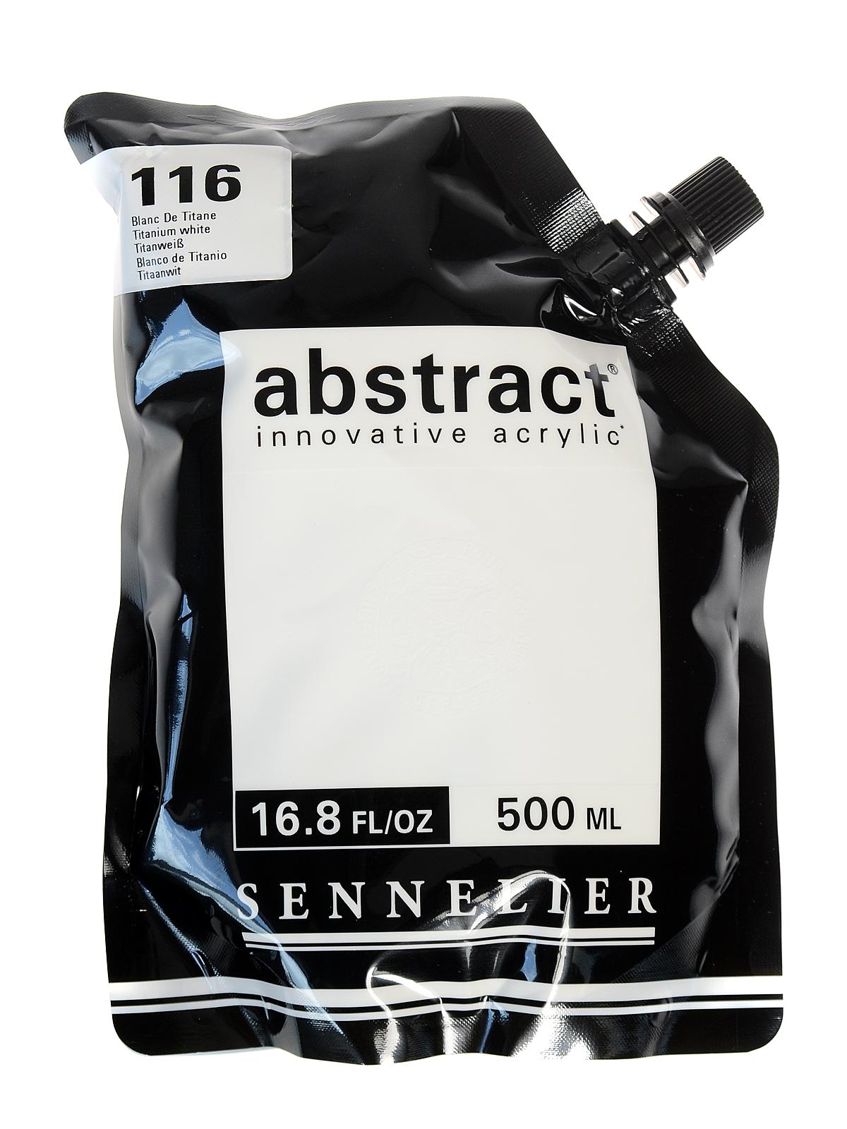 Abstract Acrylics titanium white 500 ml