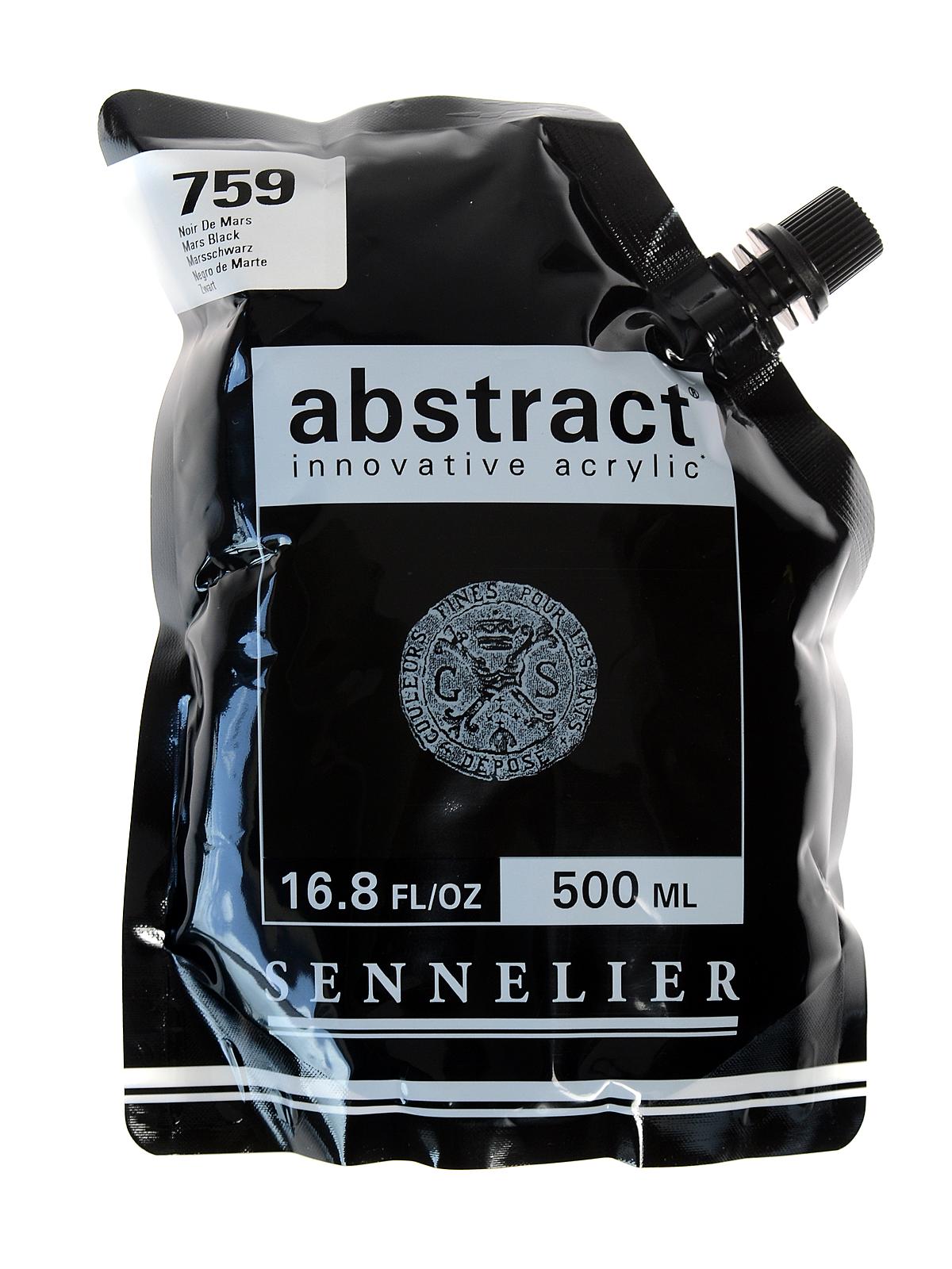 Abstract Acrylics mars black 500 ml