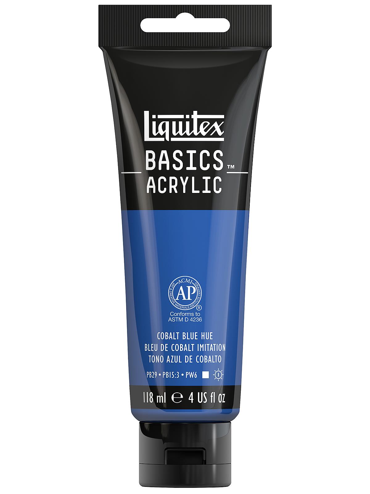 Basics Acrylics Colors cobalt blue hue 4 oz. tube