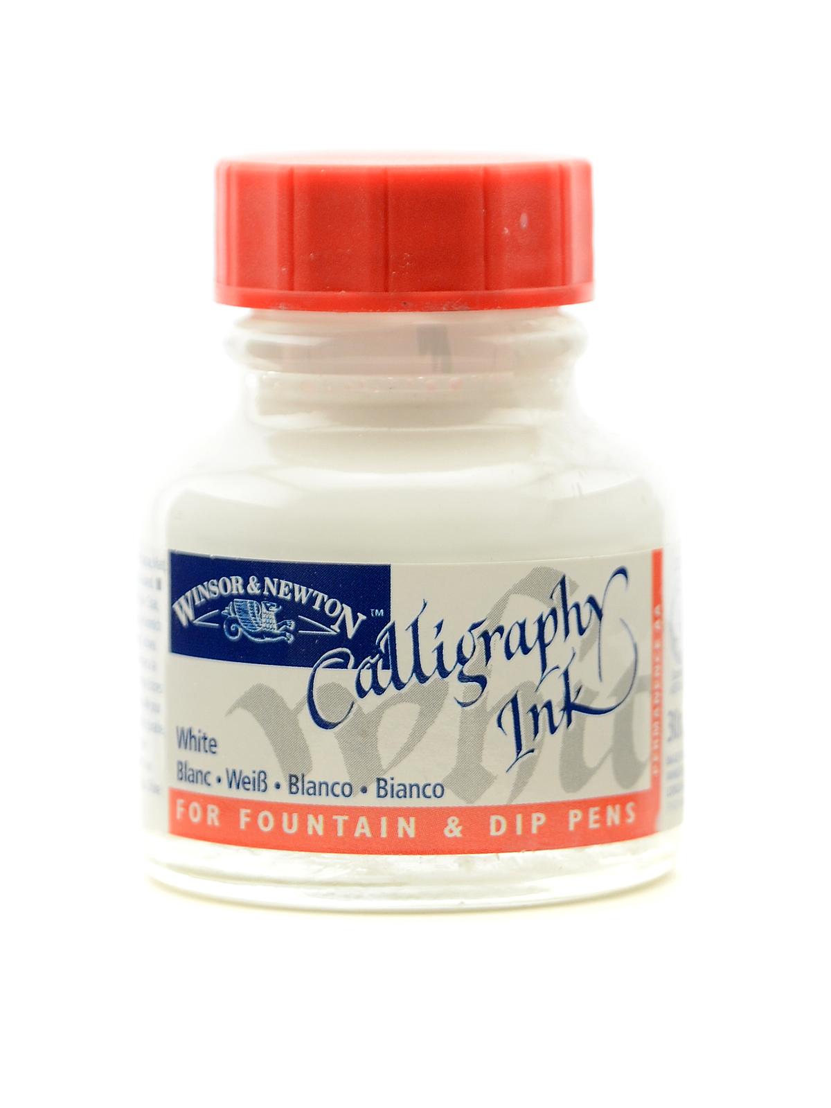 Calligraphy Ink white 1 oz.