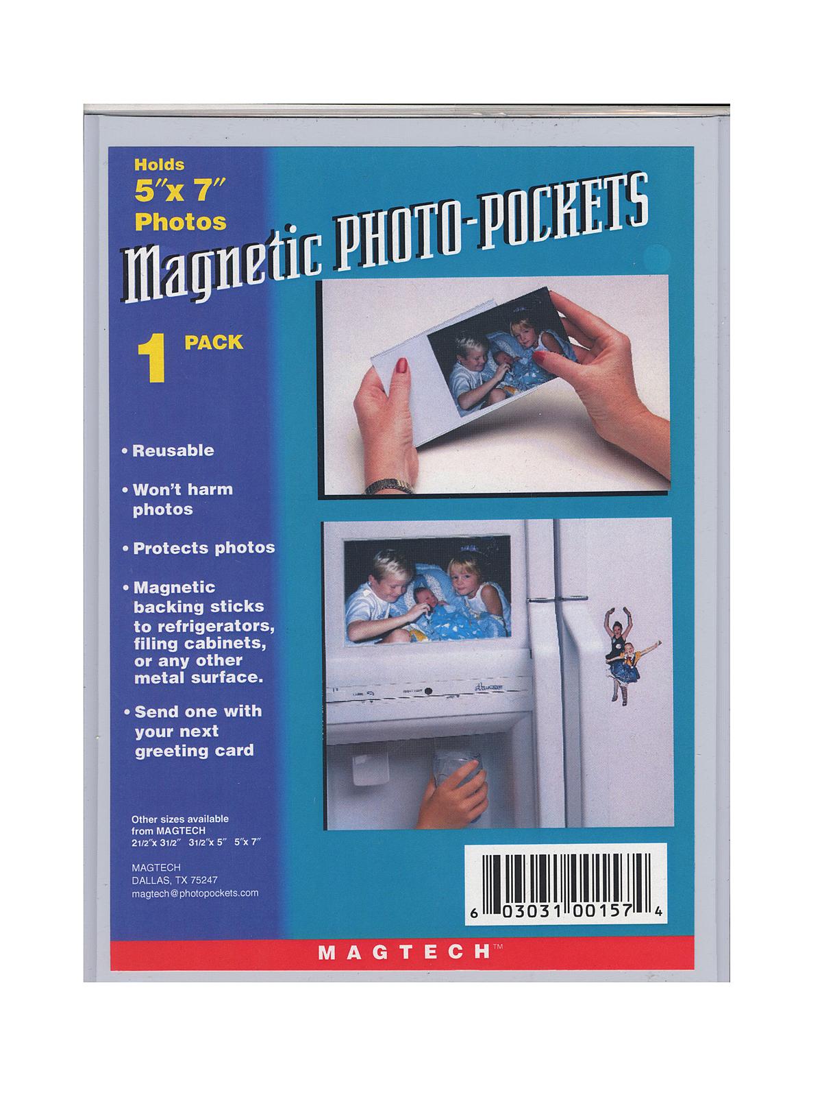 Magnetic Photo Pockets 5 in. x 7 in. pack of 1