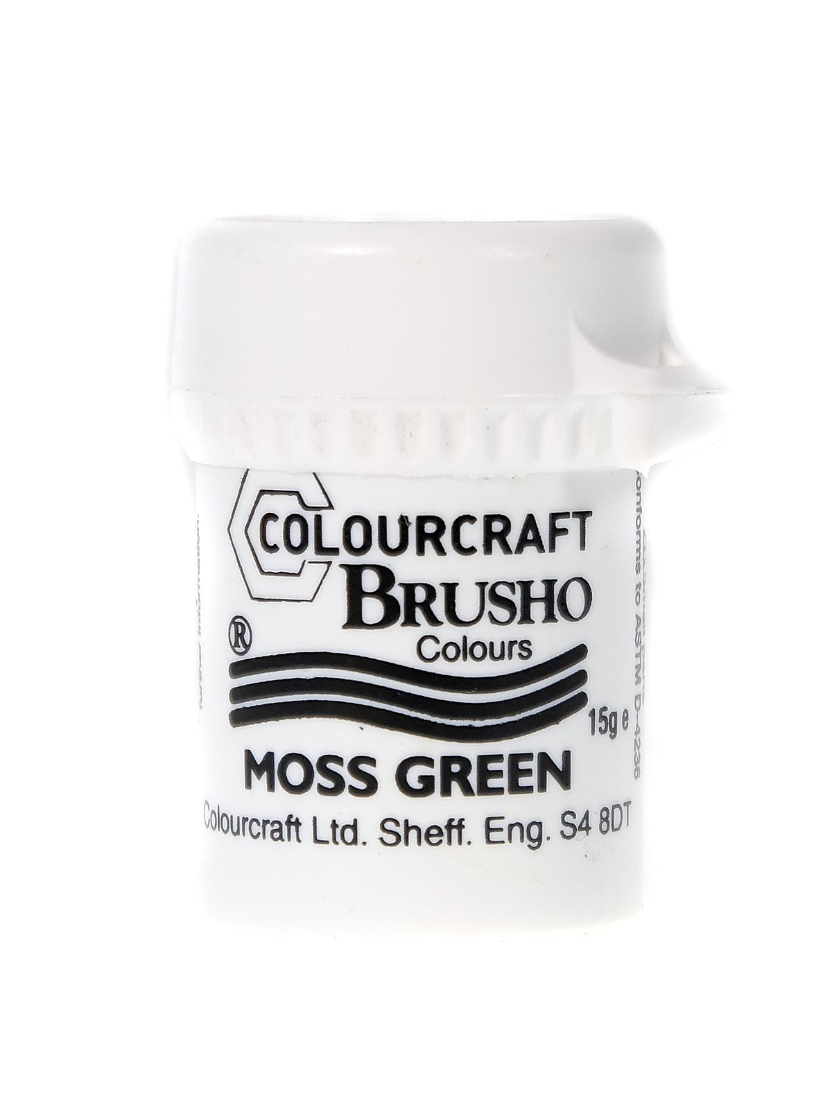 Brusho Colors Moss Green 15 G (0.53 Oz.) Jar