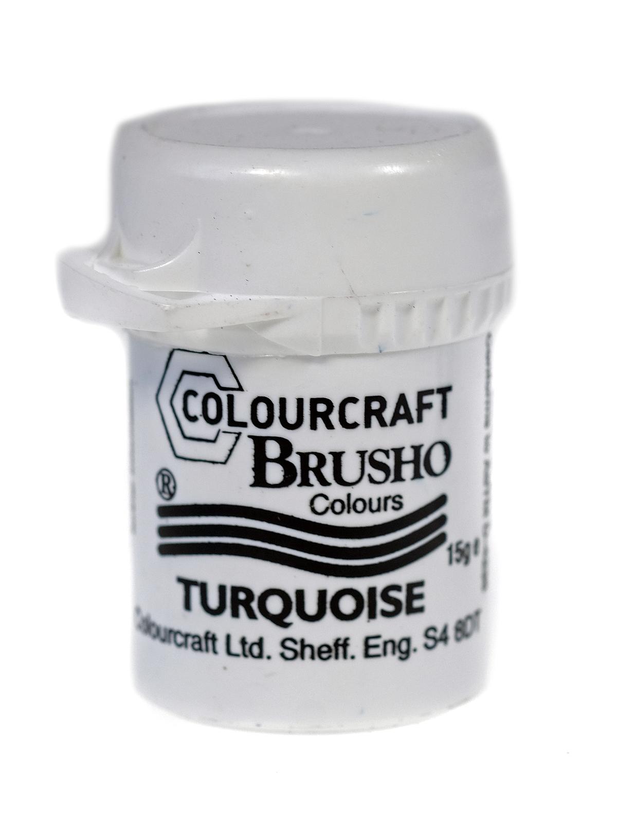 Brusho Colors Turquoise 15 G (0.53 Oz.) Jar