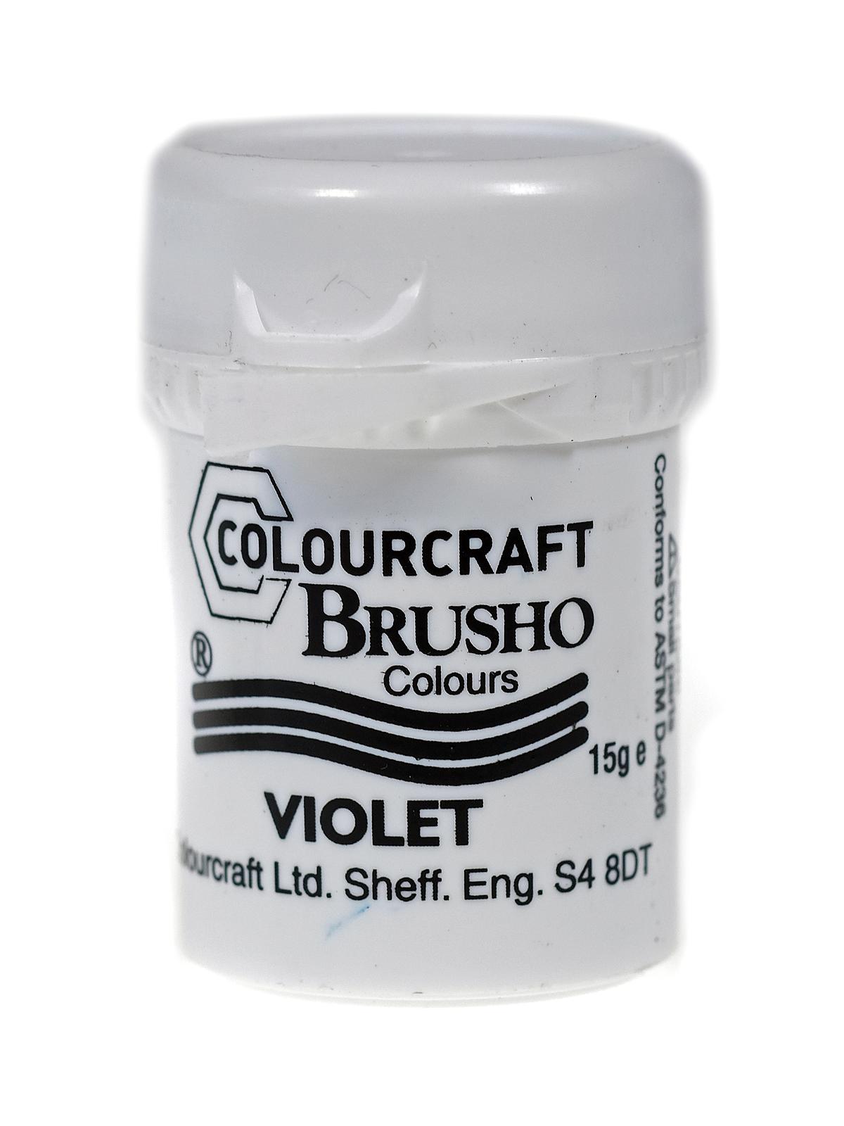 Brusho Colors violet 15 g (0.53 oz.) jar