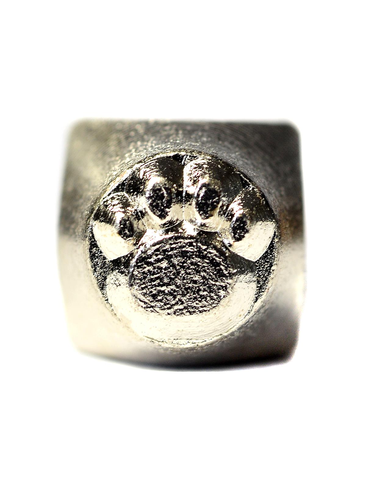 Metal Design Stamps Paw Print 6 Mm Each