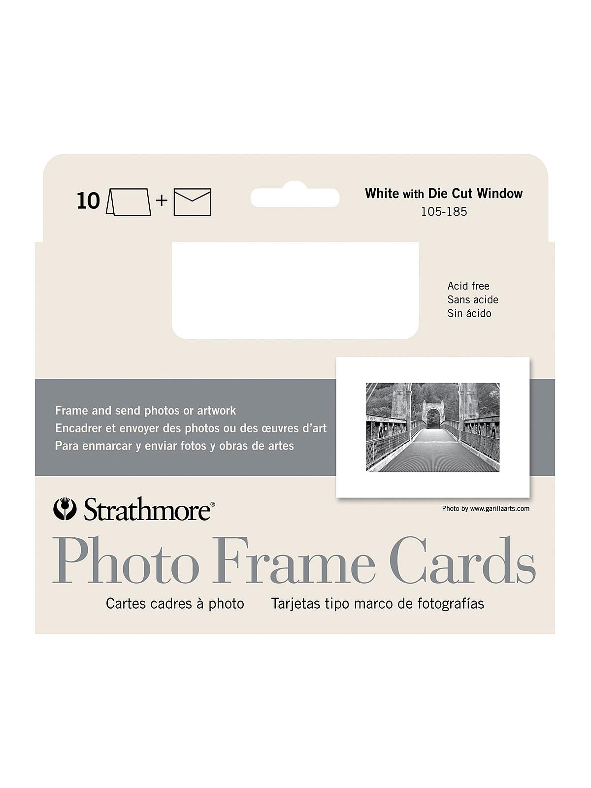 Photoframe Greeting Card White Pack Of 10