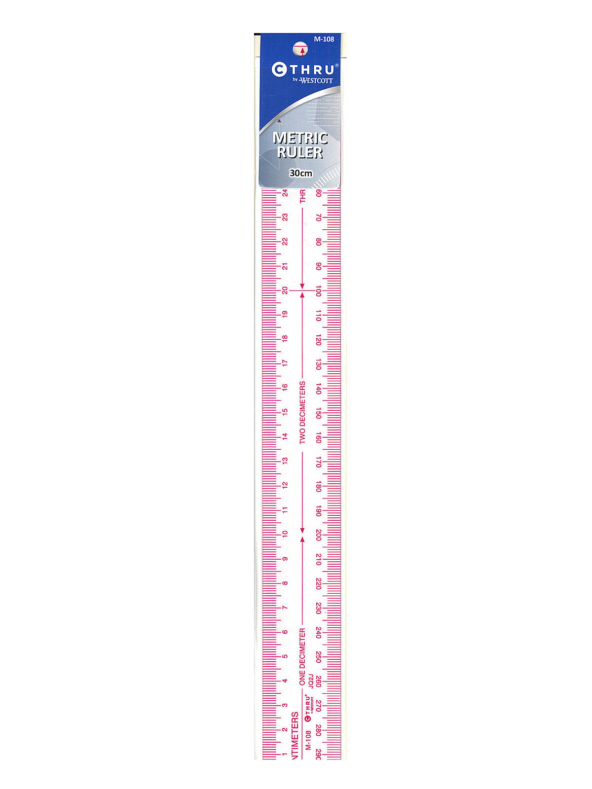 Metric Transparent Ruler 30 Cm