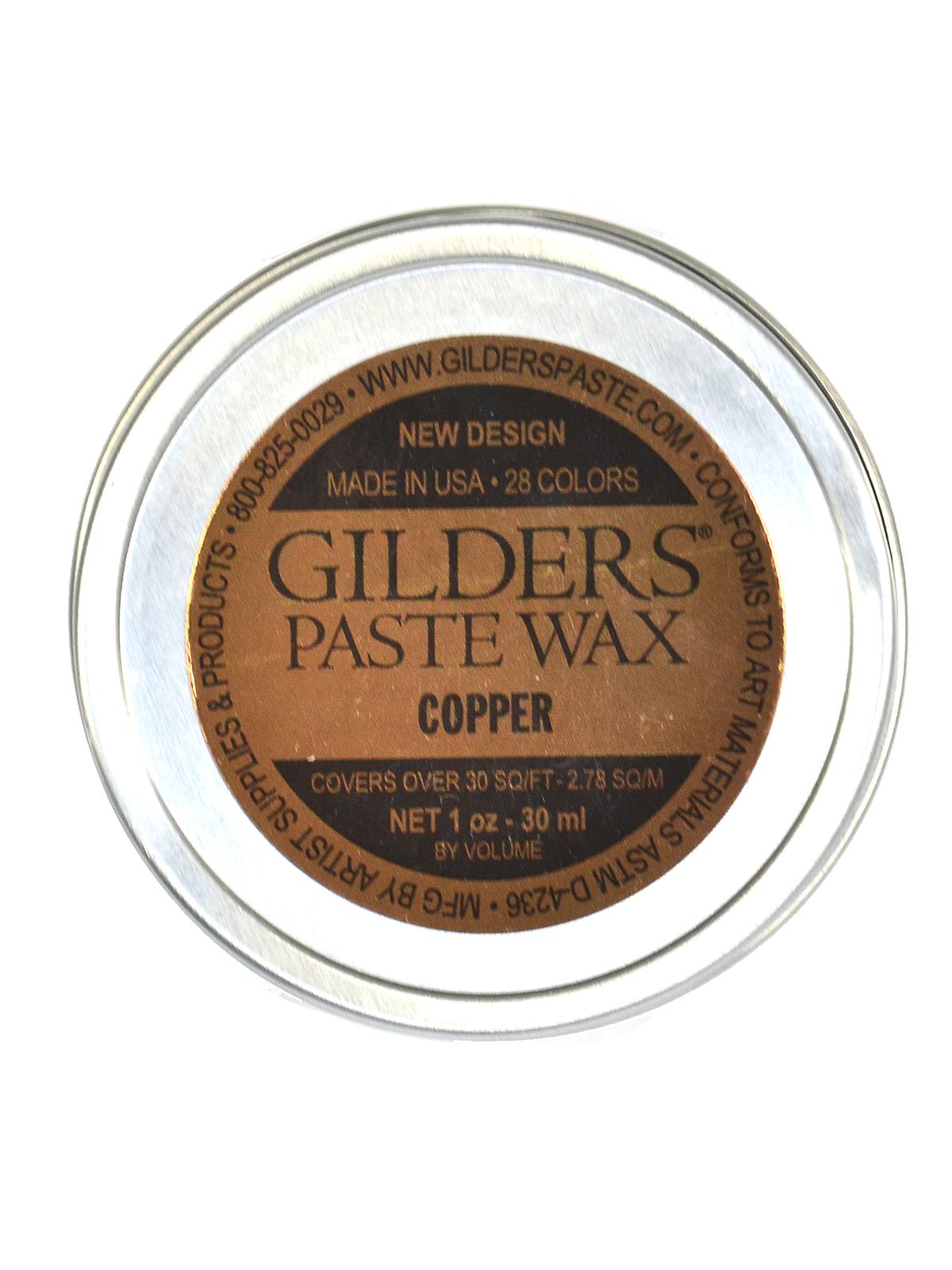 Gilder's Paste Wax copper 1 oz. tin